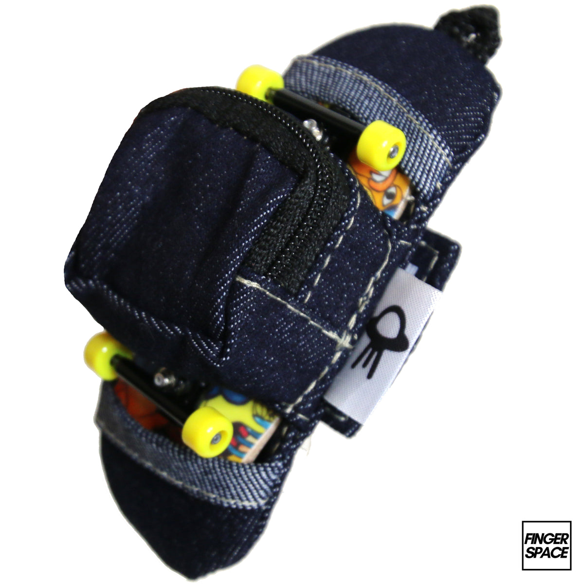 Handmade Fingerboard Setup and Storage Bag Denim Edition Finger Space