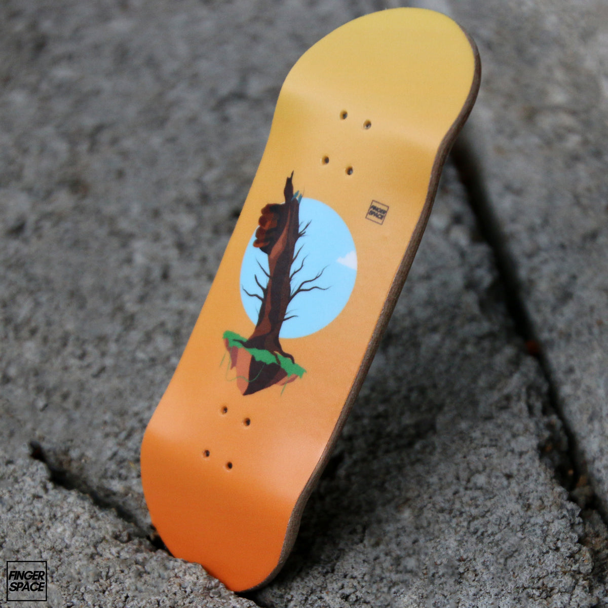 "Rooted" Eco Series Graphic Fingerboard Deck Finger Space