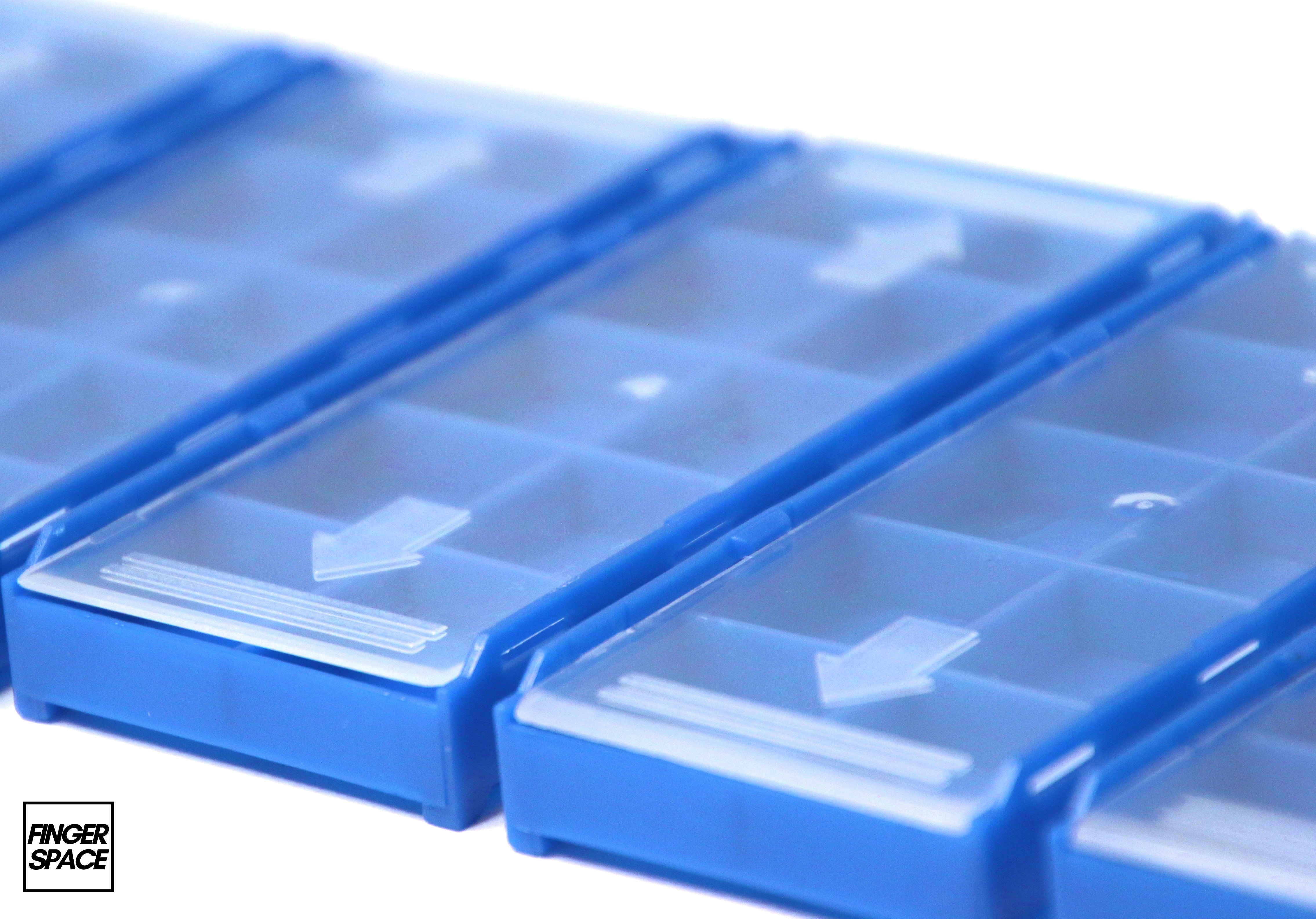 Aqua Blue "Space Case" - Modular Stacking Storage Box