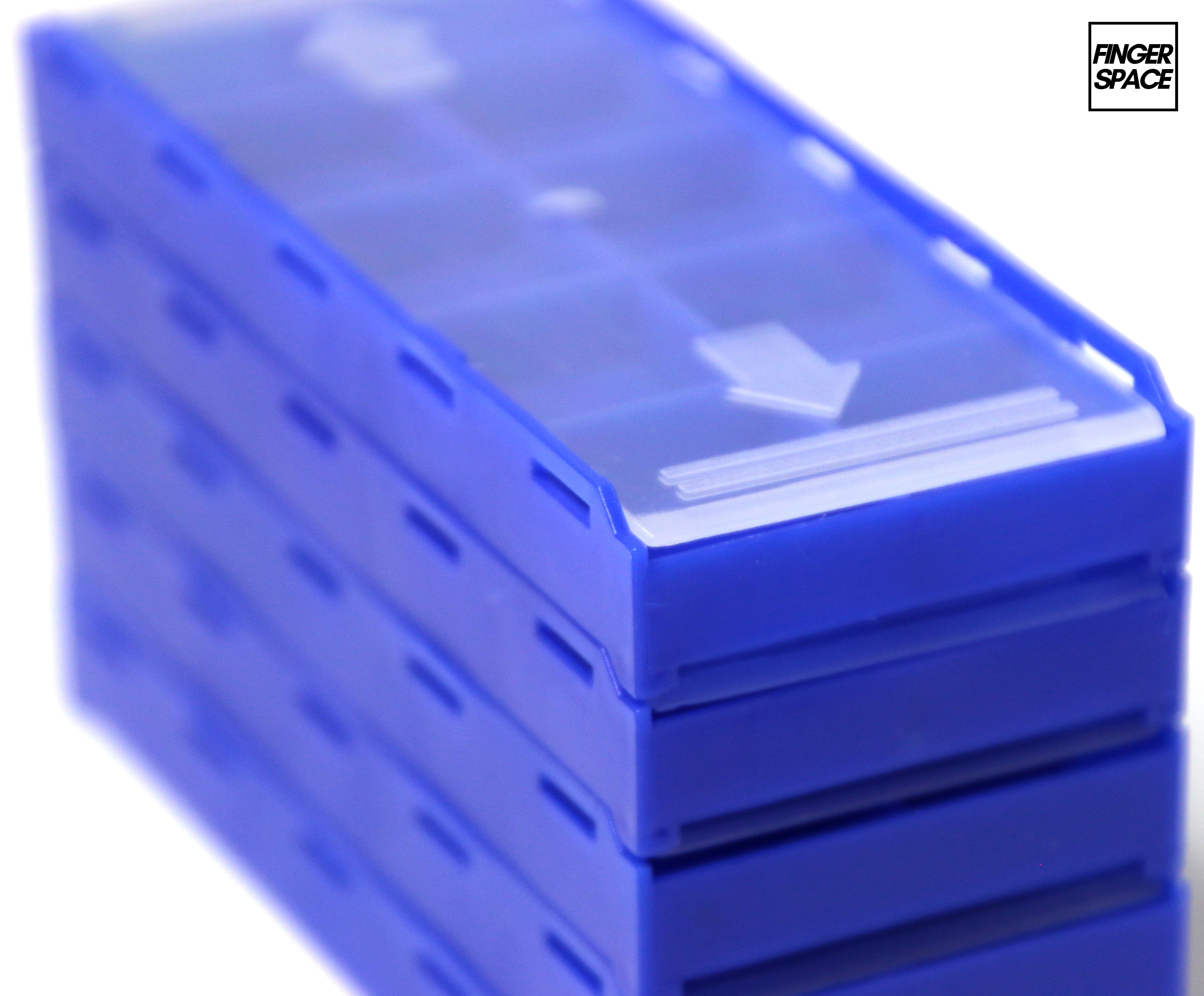 Blue "Space Case" - Modular Stacking Storage Box – Finger Space