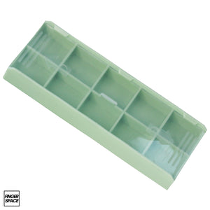 5-Pack of Seafoam Green "Space Cases" - Modular Stacking Storage Boxes