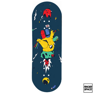 "Flying Fingers" Eco Series Graphic Fingerboard Deck
