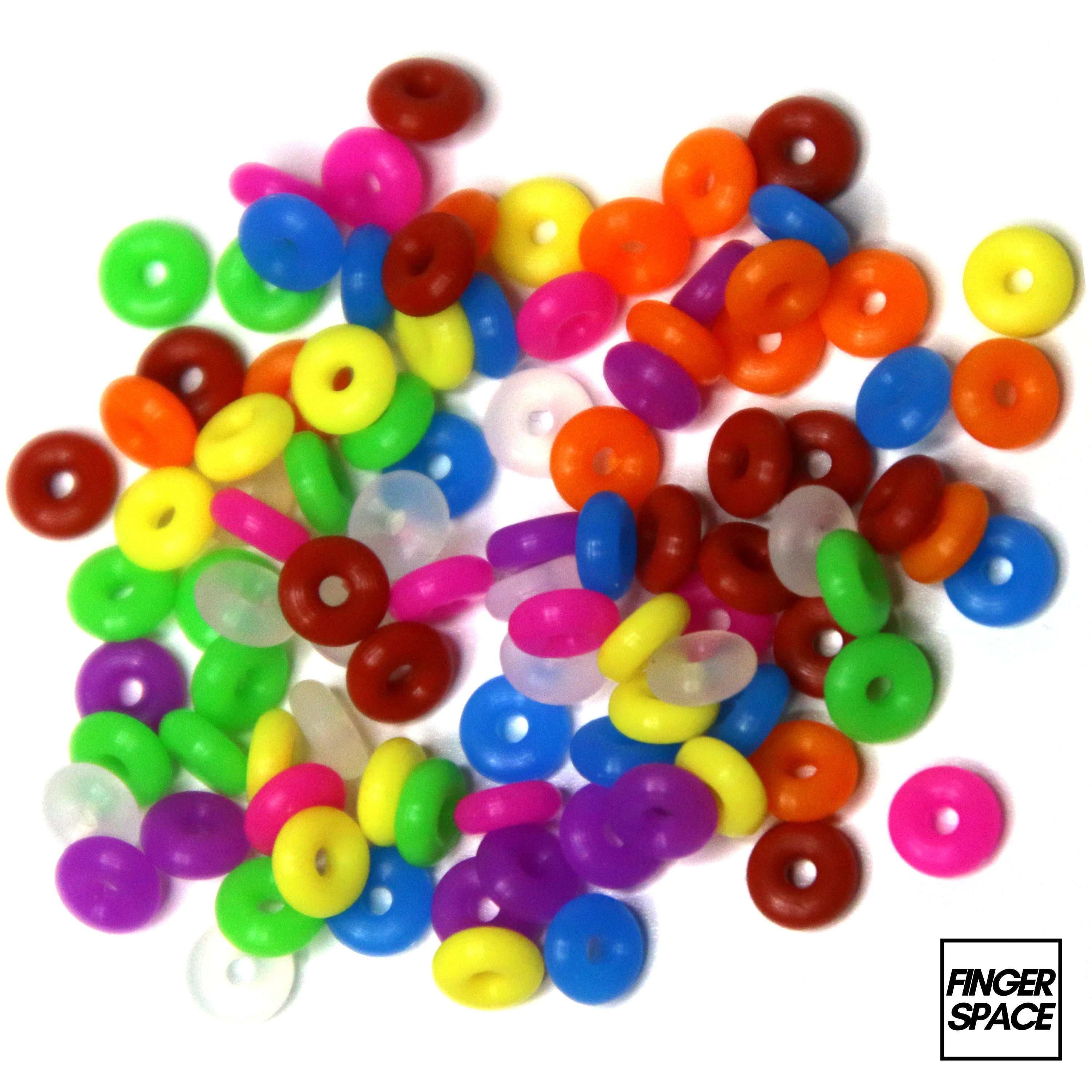 100-Pack of Mixed Color Silicone O-Ring Tuning