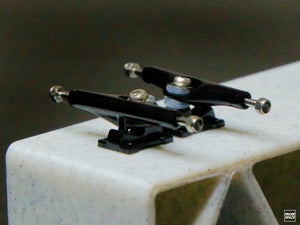 32mm Olympus Pro Fingerboard Trucks - "Hades" Black Colorway with Inverted Kingpins