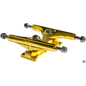 34mm Olympus Pro Fingerboard Trucks - "Golden Athena" Colorway with Inverted Kingpins