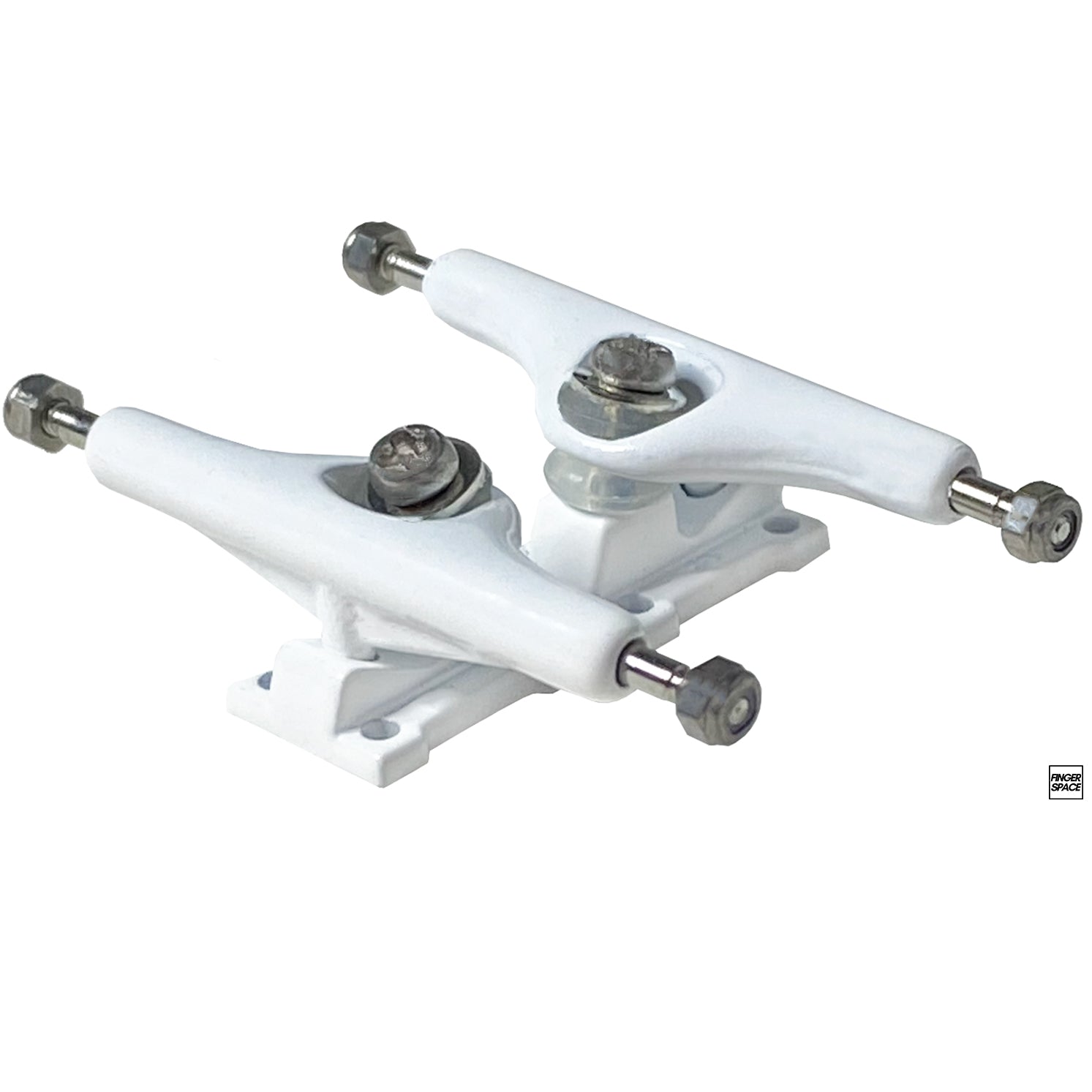 34mm Olympus Pro Fingerboard Trucks - "Artemis White" Colorway with Inverted Kingpins