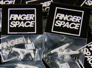 32mm Olympus Pro Fingerboard Trucks - "Artemis White" Colorway with Inverted Kingpins