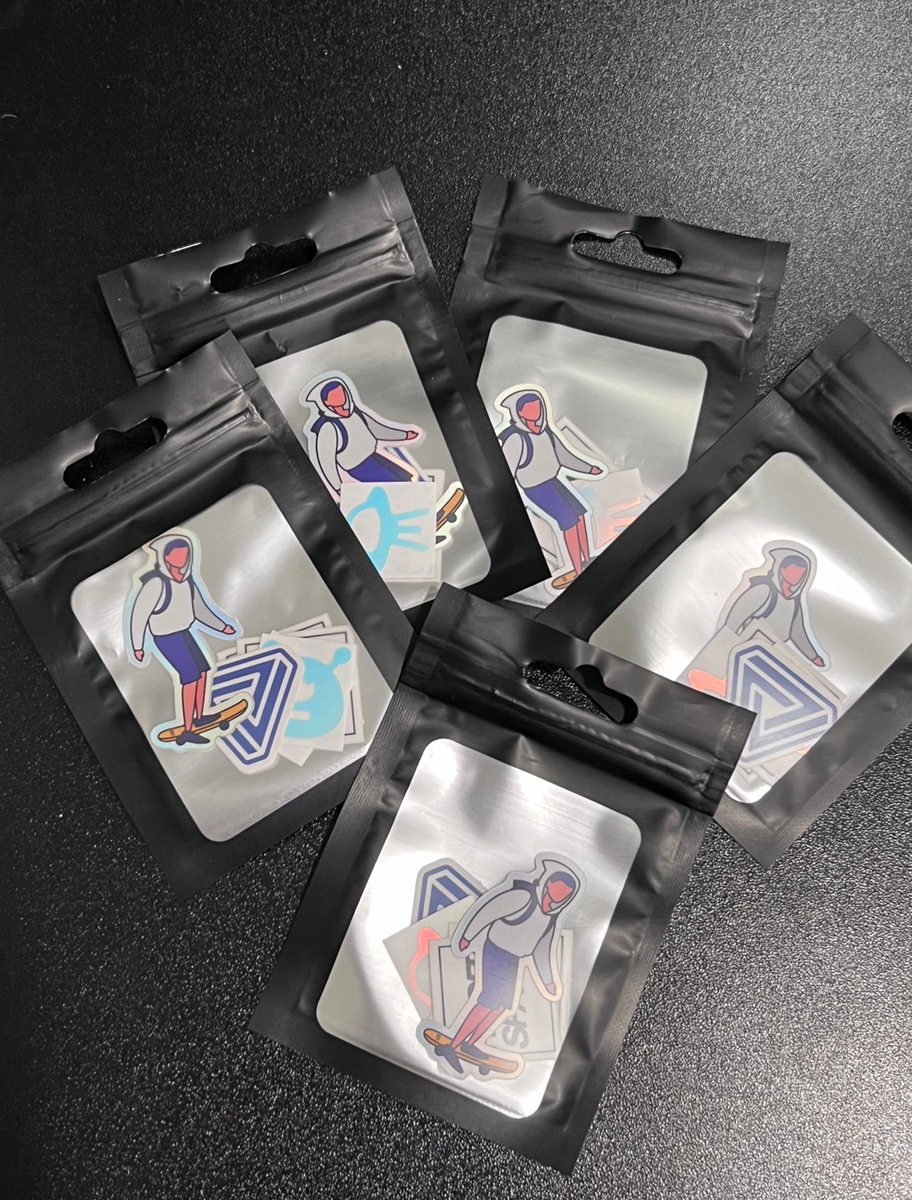 Mixed Finger Space Sticker Pack for Fingerboarders