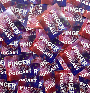 20-Pack of Finger Space Podcast Stickers