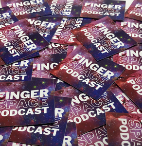 5-Pack of Finger Space Podcast Stickers