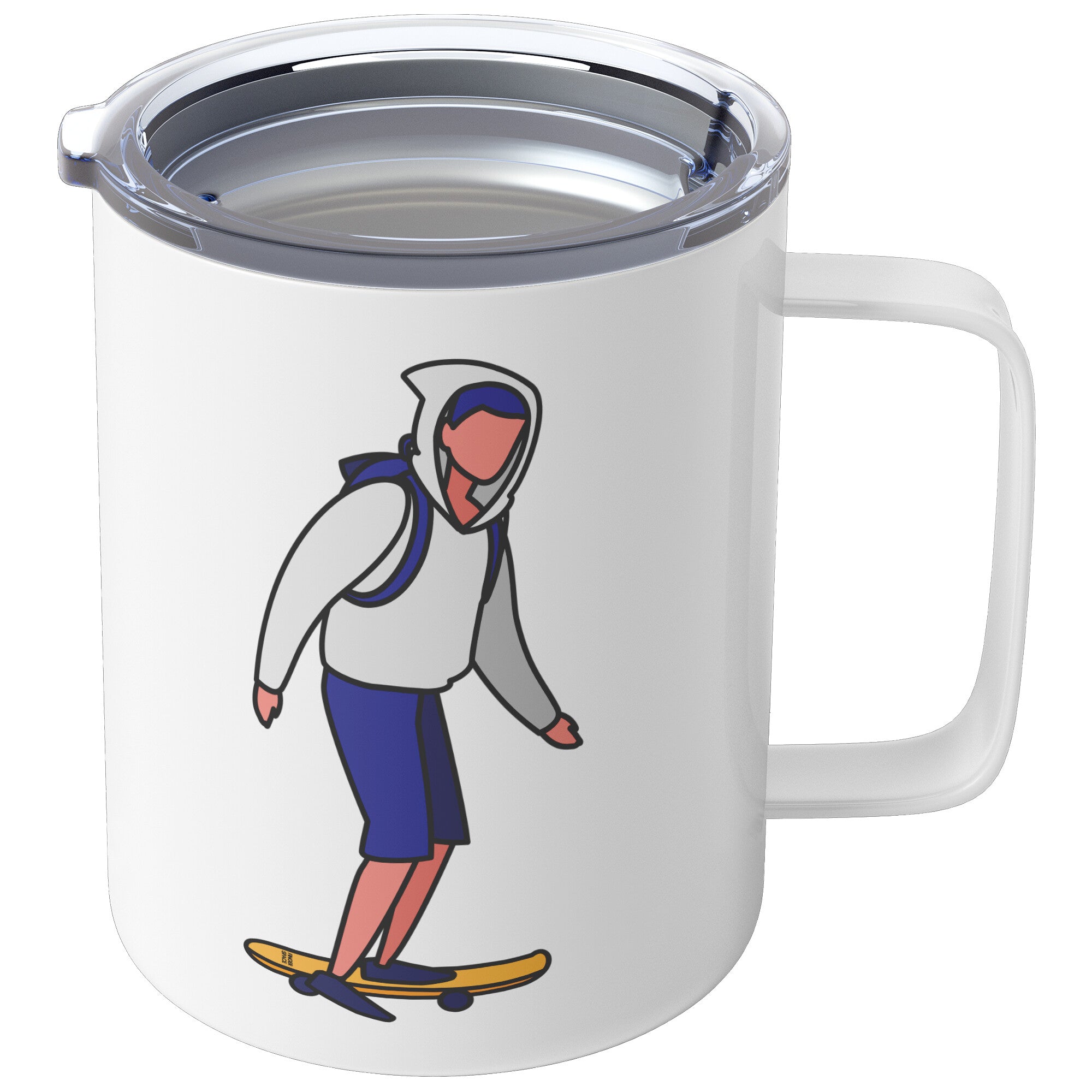 Skater Boy Premium Insulated Mug by Finger Space