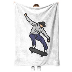 Skater Premium Fleece Blanket by Finger Space