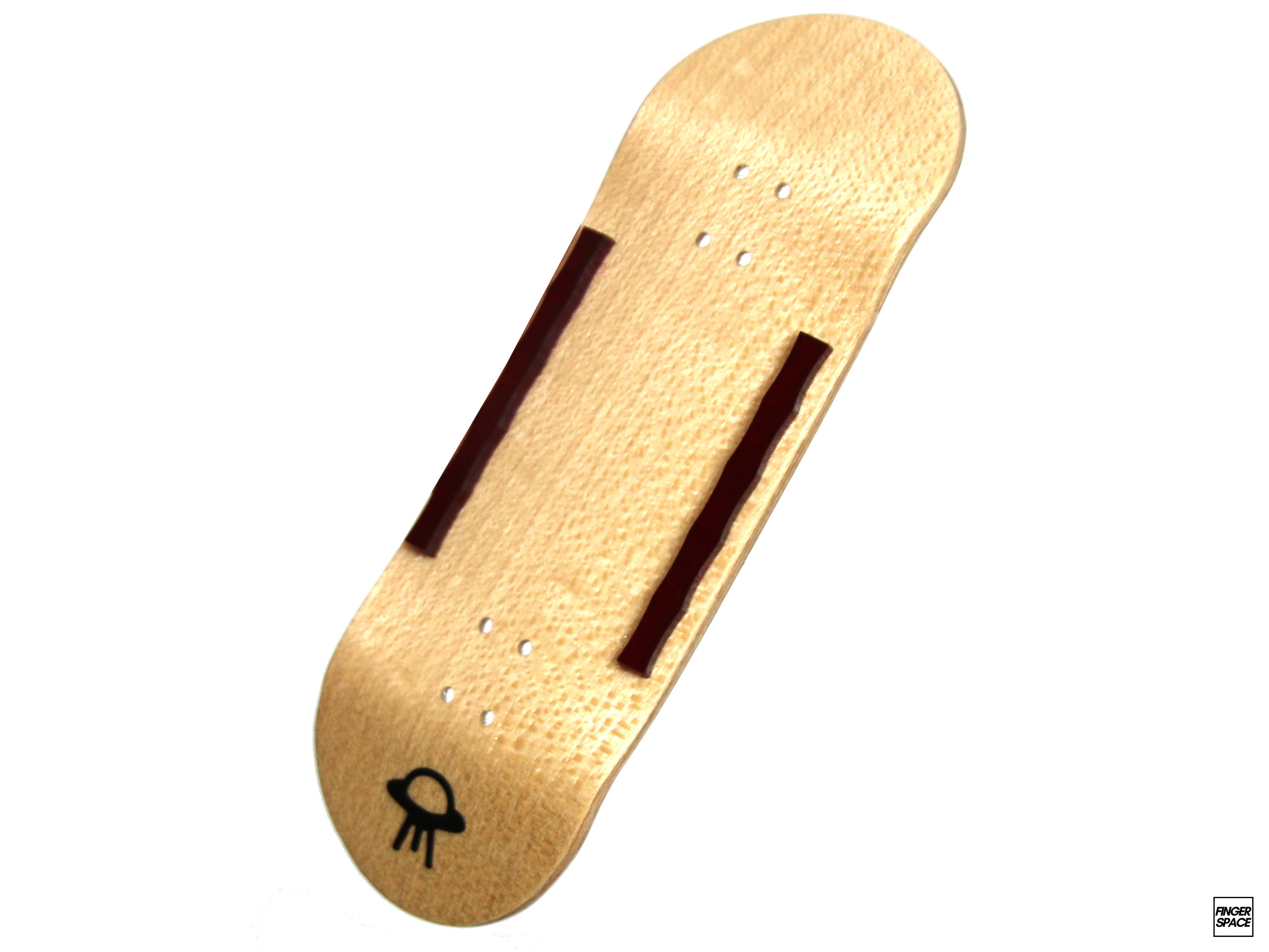 "Bamboo" Crimson Semi-Clear Adhesive Fingerboard Board Rails