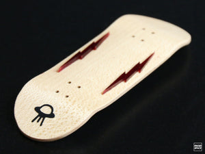 "The Bolt" Crimson Semi-Clear Adhesive Fingerboard Board Rails
