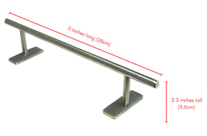 Silver Fingerboard Round Rail - 11 Inches Long Round Rail DIY Kit