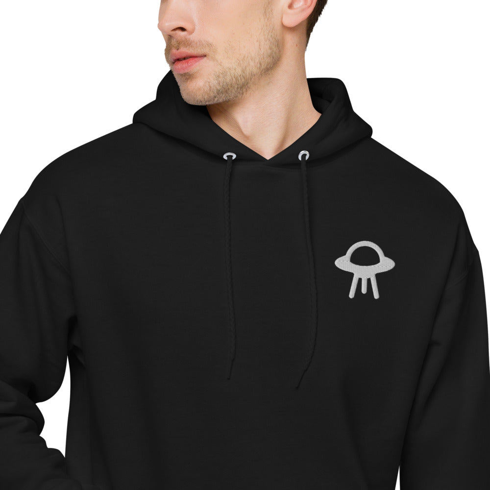 Finger Space Embroidered Fleece Hoodie