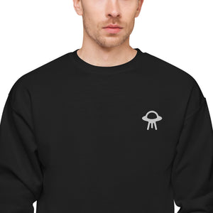 Finger Space Embroidered Fleece Sweatshirt